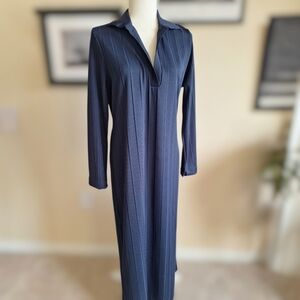 Primark Navy Ribbed V-Neck Knit Dress Size XL